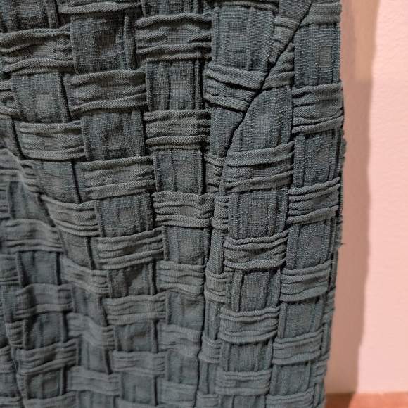 Tabitha For Anthropologie Green Basketweave Knit Sheath Dress, Size 6 - Picture 5 of 11